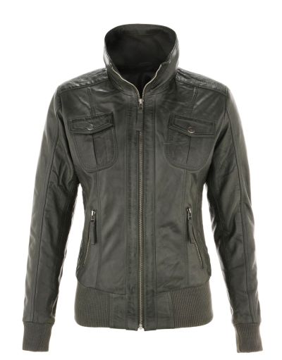 Basic leren jas 11-67-4