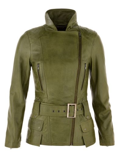 Groene leren jas 2010