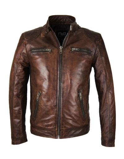 Heren leren jas 472