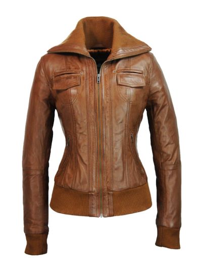 Dames leren jack