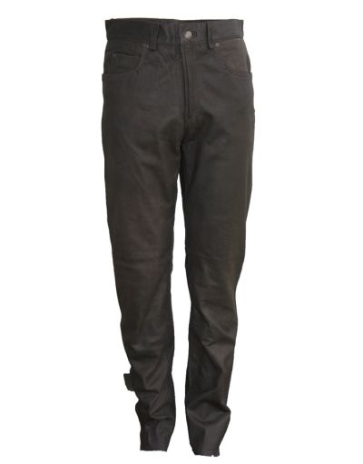 Heren leren broek