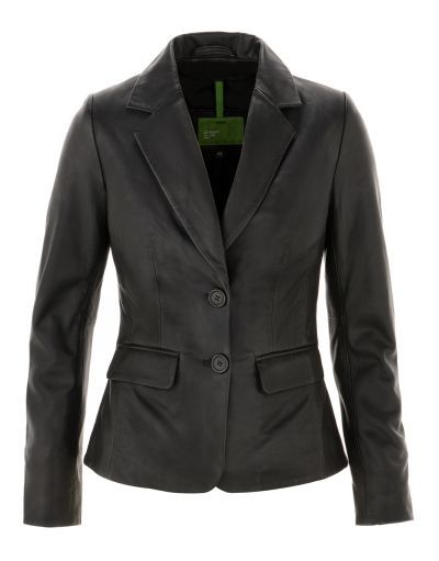 Leren dames colbert Brandy