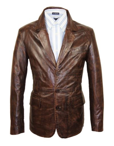 Heren blazer cognac 914