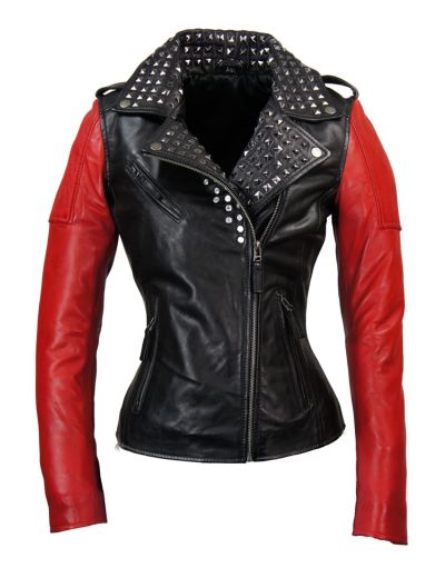 Biker jacket met stud