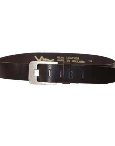 Leren riem zwart 001