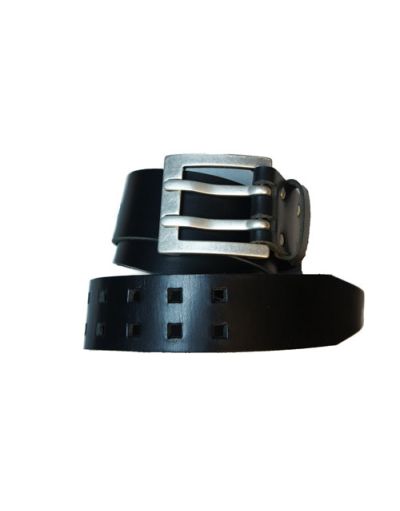 Leren riem zwart 51