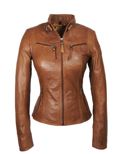 Leren dames jas P-14-01