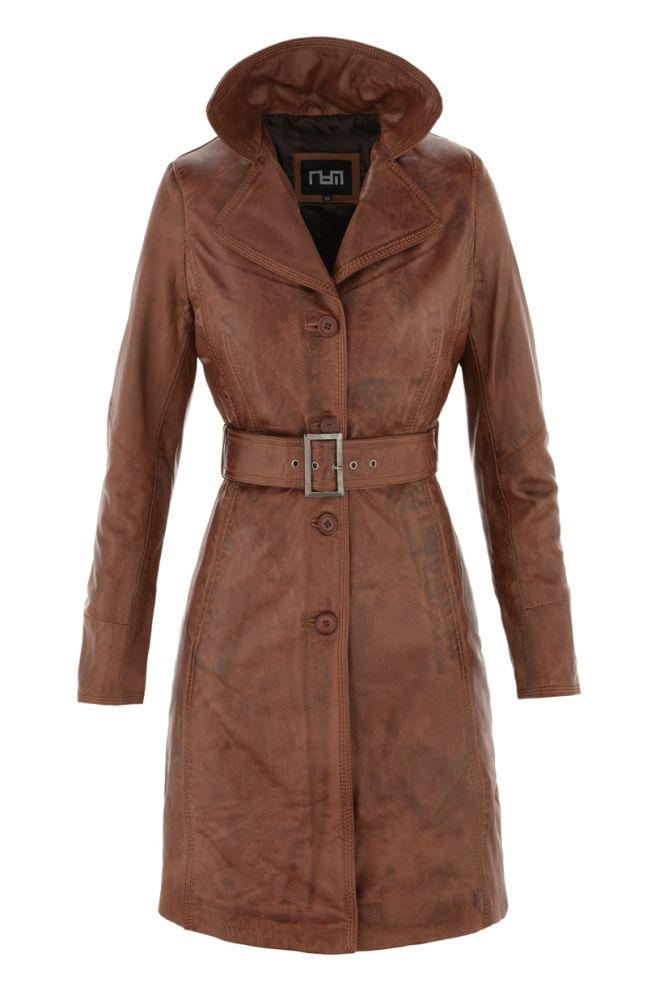 Leather Palace leren jas dames bruin